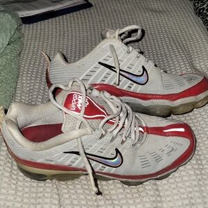 Nike Red and White Sneakers